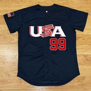 SIZE SMALL AARON JUDGE #99 TEAM USA WORLD BASEBALL CLASSIC NAVY JERSEY YANKEEES